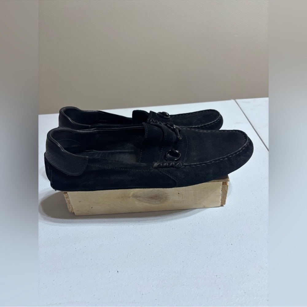 Gucci Men Black Suede Horsebit Driver
Loafers Size 9.5 G - Picture 8 of 10